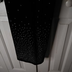 CrossStrap Black Velvet w/ Rhinestone detail @ the